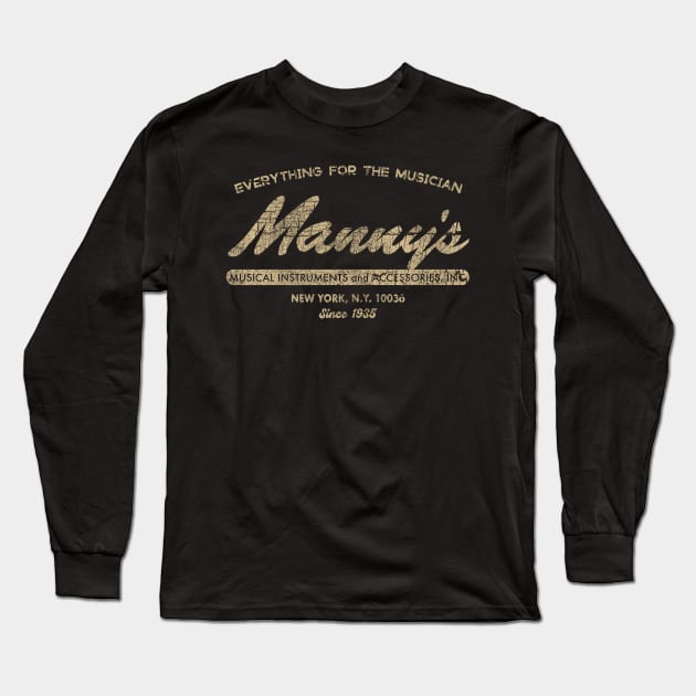 mannys music store Long Sleeve T-Shirt by kaefshop